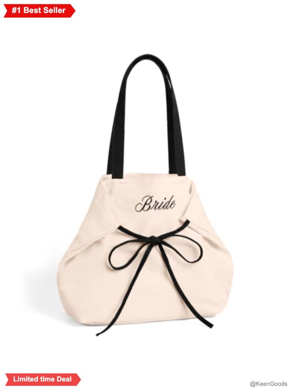 Canvas Bride Tote Bag Bachelorette Wedding Gift Large